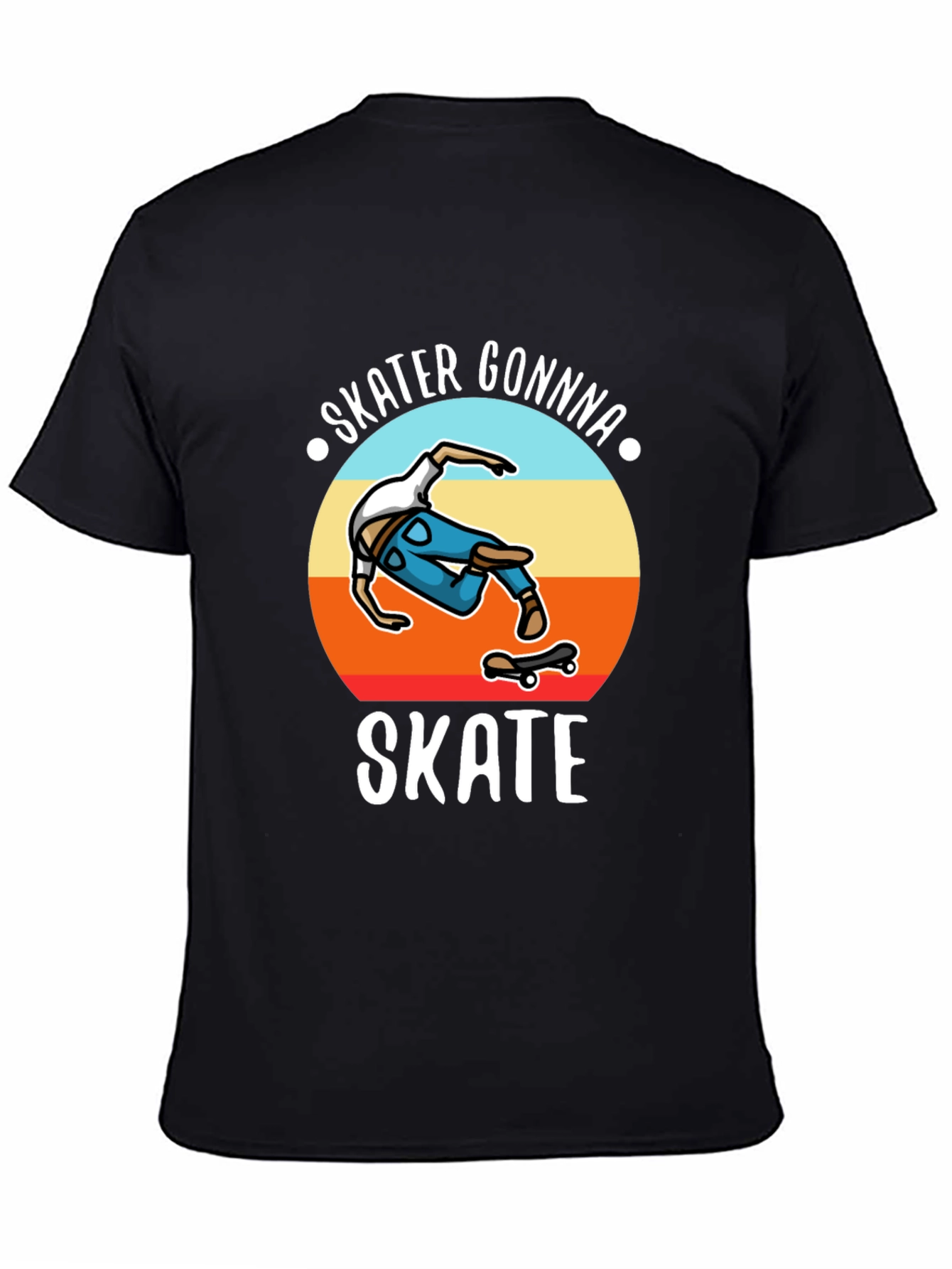 Skater Gonna Skate Graphic T-Shirt Black
