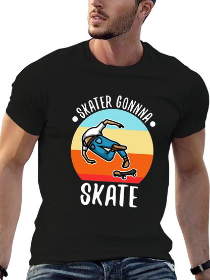 Skater Gonna Skate Graphic T-Shirt Black