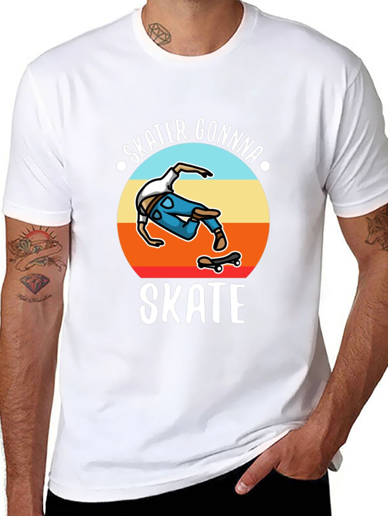 Skater Gonna Skate Graphic T-Shirt Black