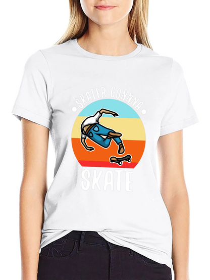 Skater Gonna Skate Graphic T-Shirt Black
