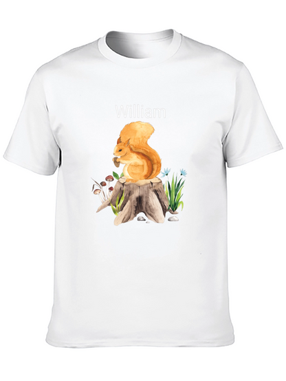 Whimsical Squirrel Personalized T-Shirt
