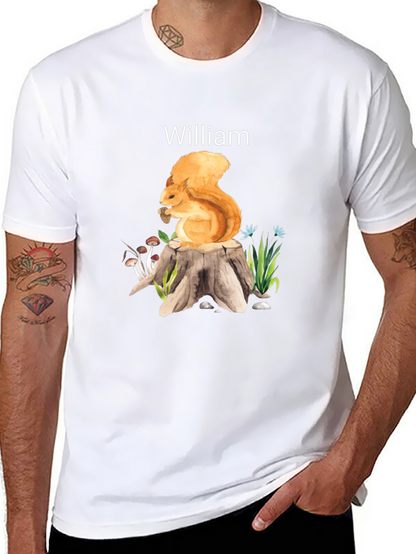Whimsical Squirrel Personalized T-Shirt