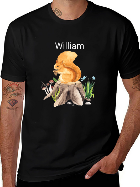 Whimsical Squirrel Personalized T-Shirt