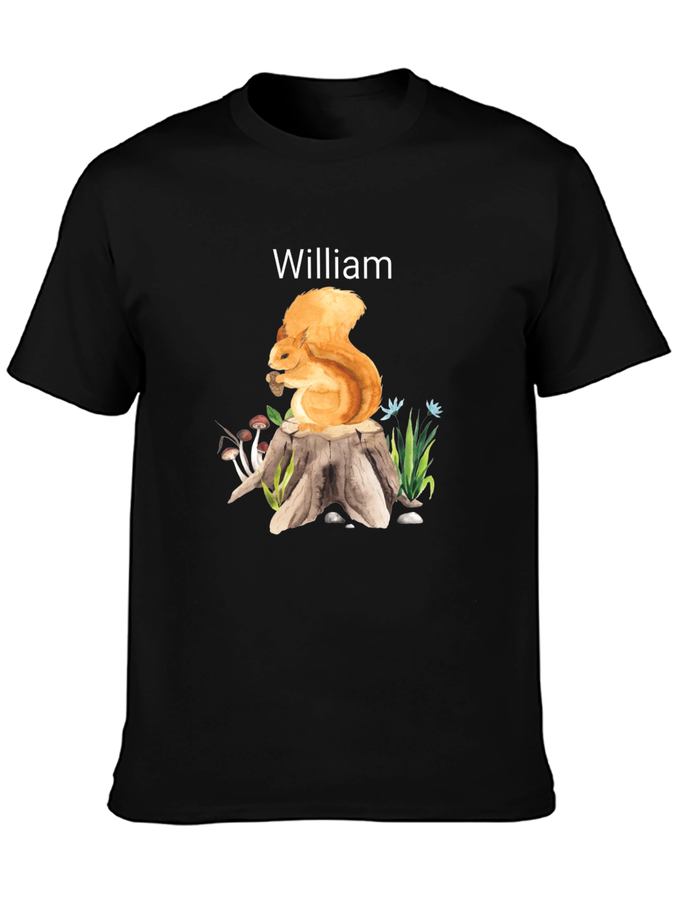 Whimsical Squirrel Personalized T-Shirt