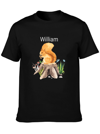 Whimsical Squirrel Personalized T-Shirt