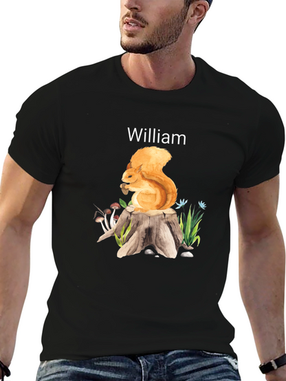 Whimsical Squirrel Personalized T-Shirt