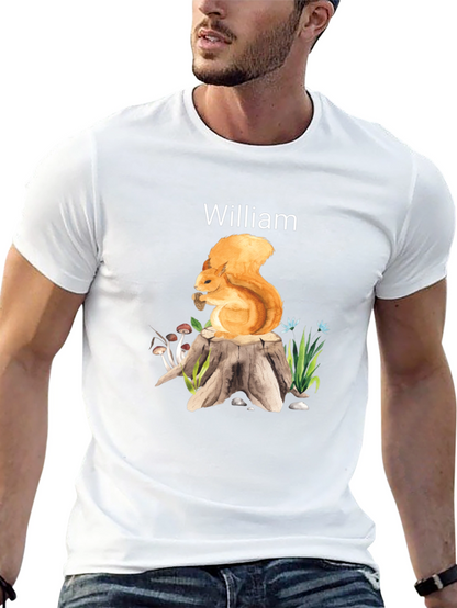Whimsical Squirrel Personalized T-Shirt