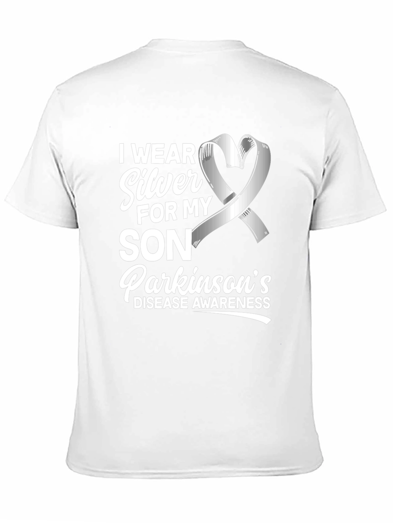 Parkinsons Awareness T-Shirt - Silver Ribbon