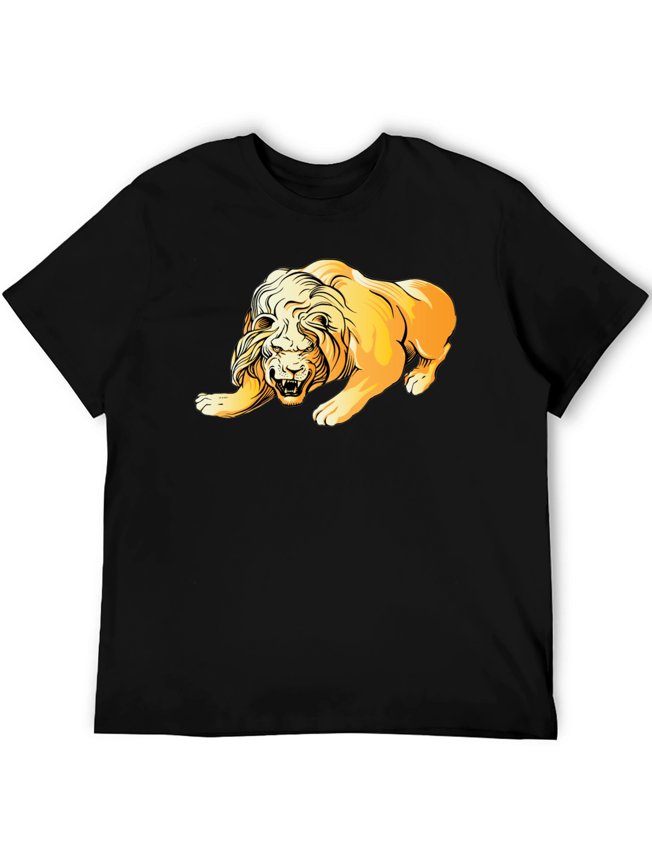 Lion Graphic T-Shirt - Bold Animal Print Tee