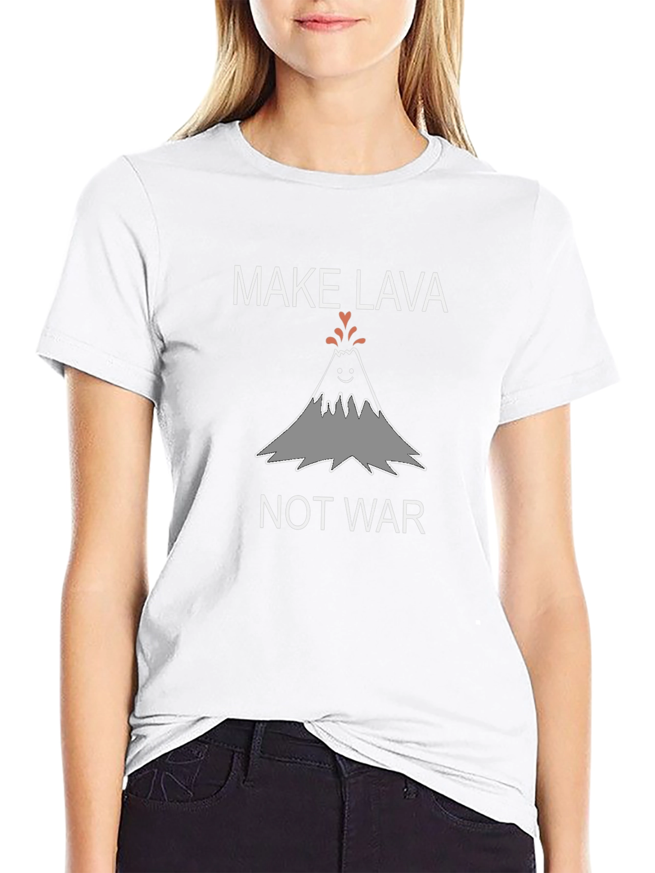 Make Lava Not War Graphic T-Shirt