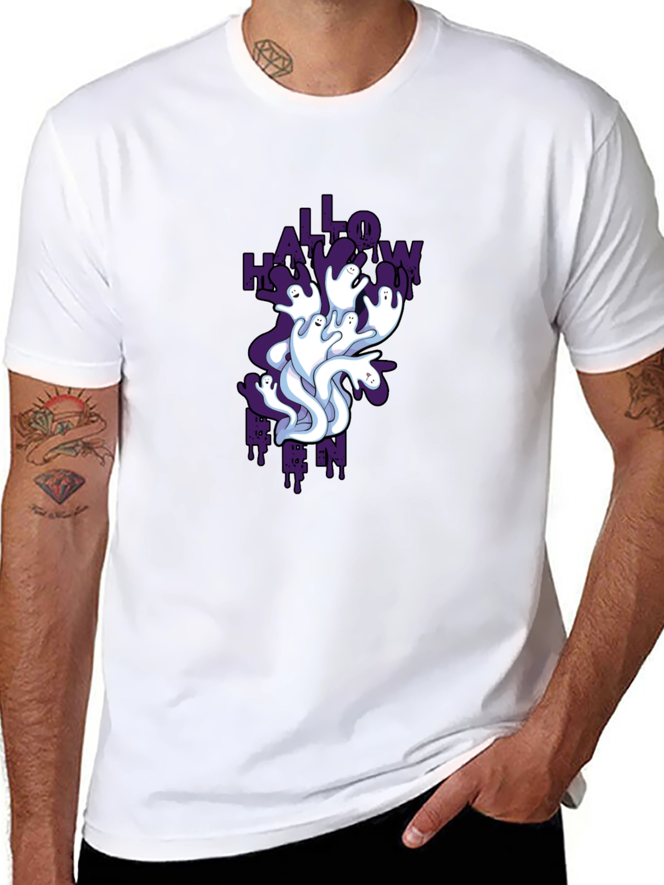 Halloween Ghost T-Shirt - Spooky Season Tee