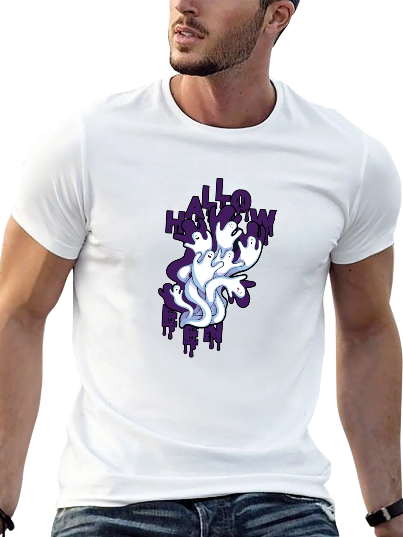 Halloween Ghost T-Shirt - Spooky Season Tee