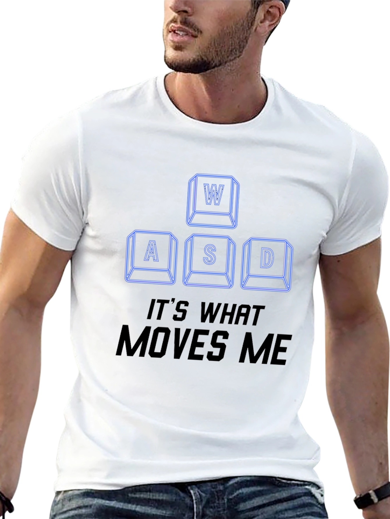 WASD Gamer T-Shirt - Its What Moves Me