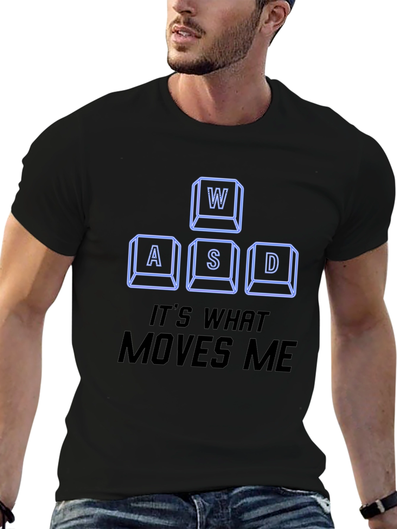 WASD Gamer T-Shirt - Its What Moves Me