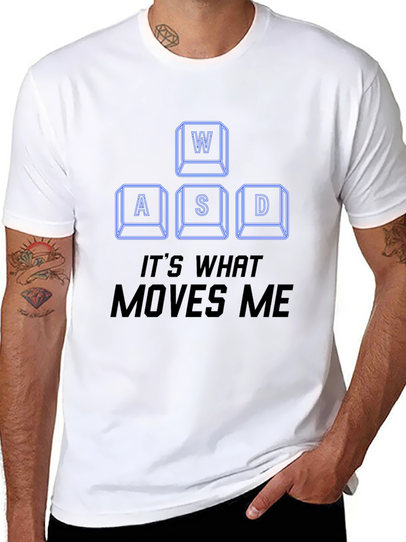 WASD Gamer T-Shirt - Its What Moves Me