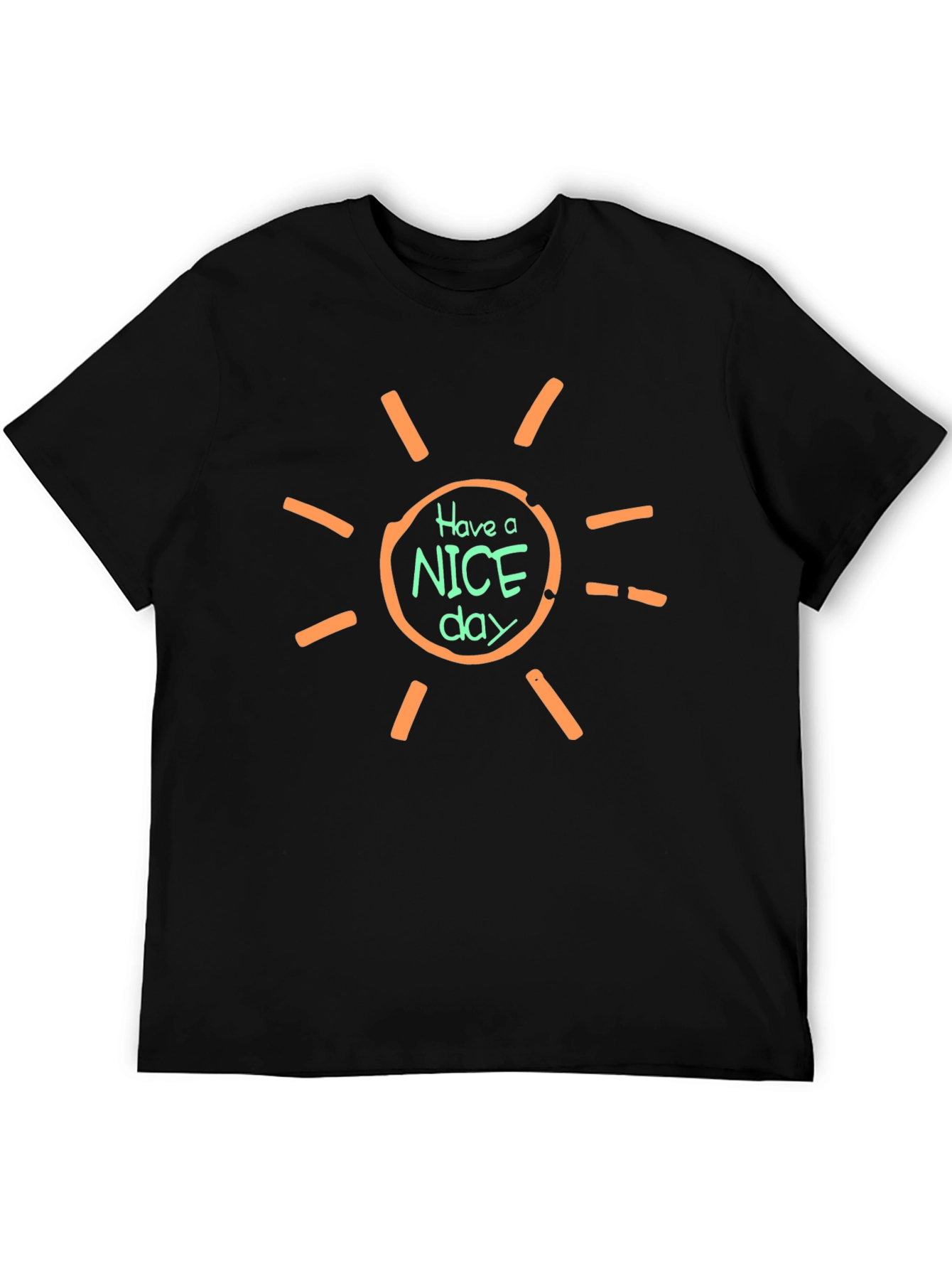 Have A Nice Day Graphic Tee - Black T-Shirt
