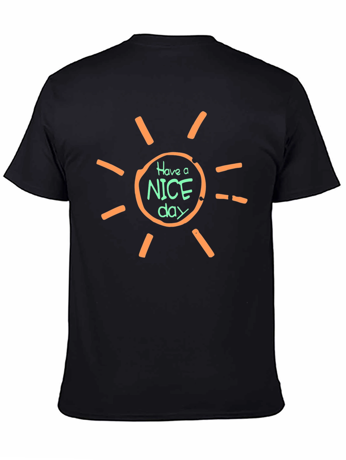 Have A Nice Day Graphic Tee - Black T-Shirt