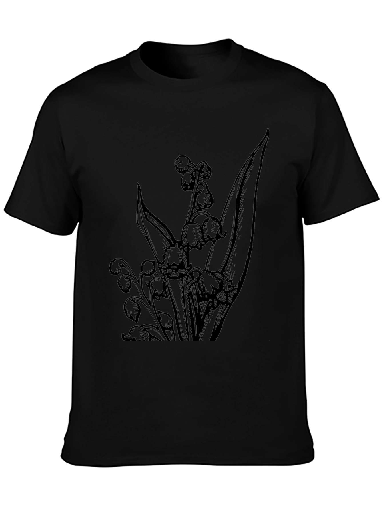 Black Lily of the Valley Graphic Tee