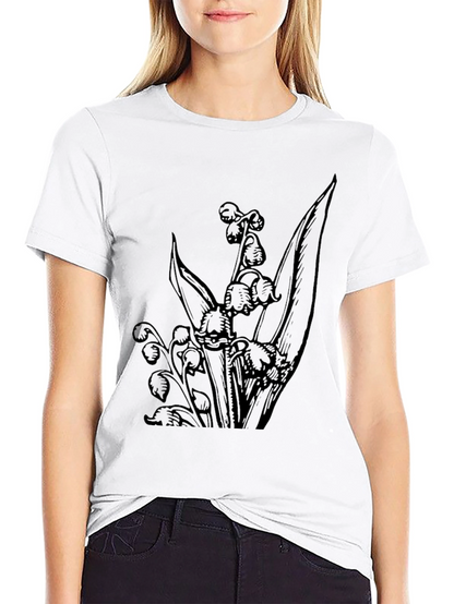 Black Lily of the Valley Graphic Tee