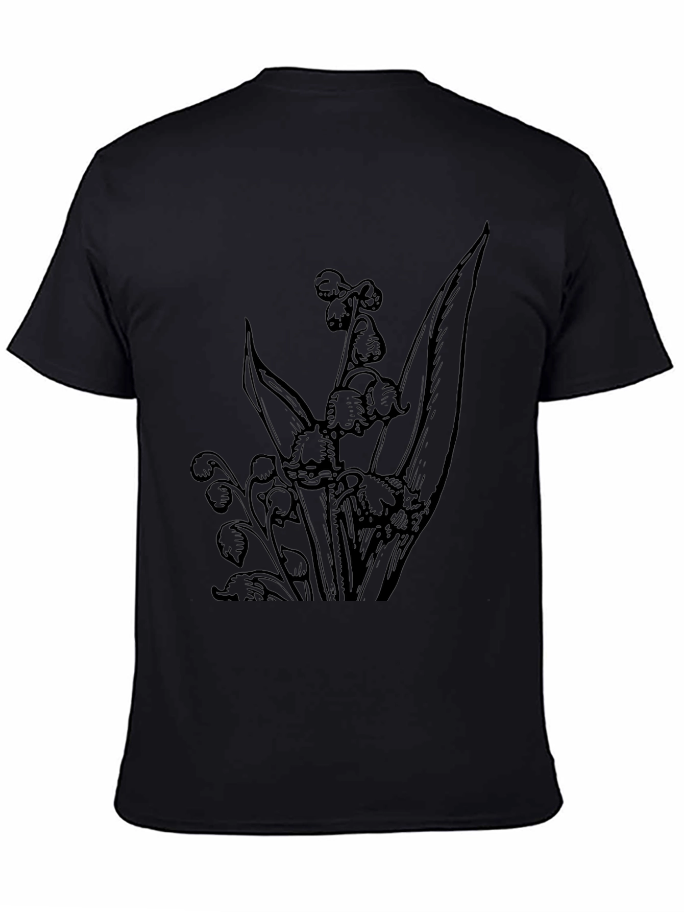 Black Lily of the Valley Graphic Tee