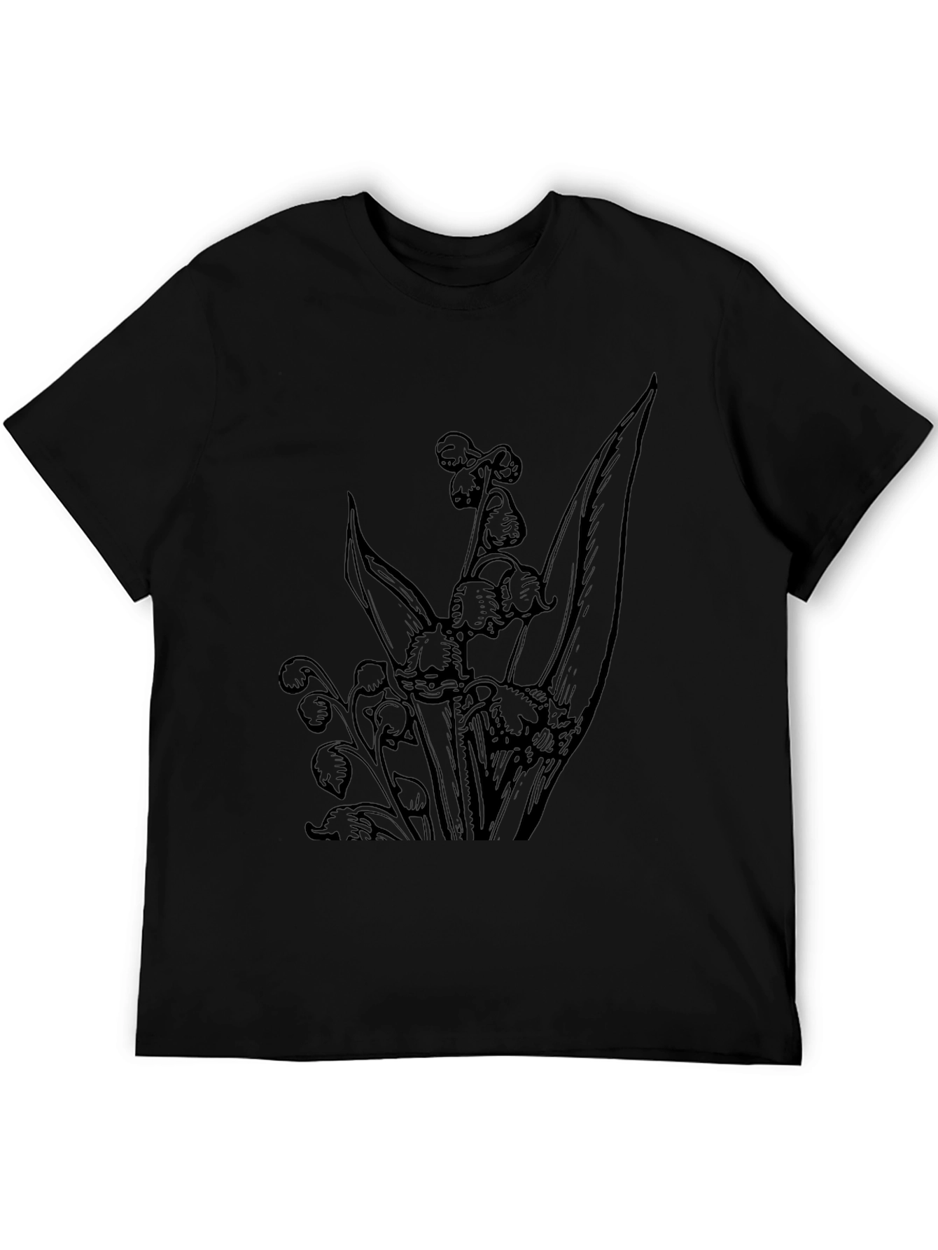 Black Lily of the Valley Graphic Tee