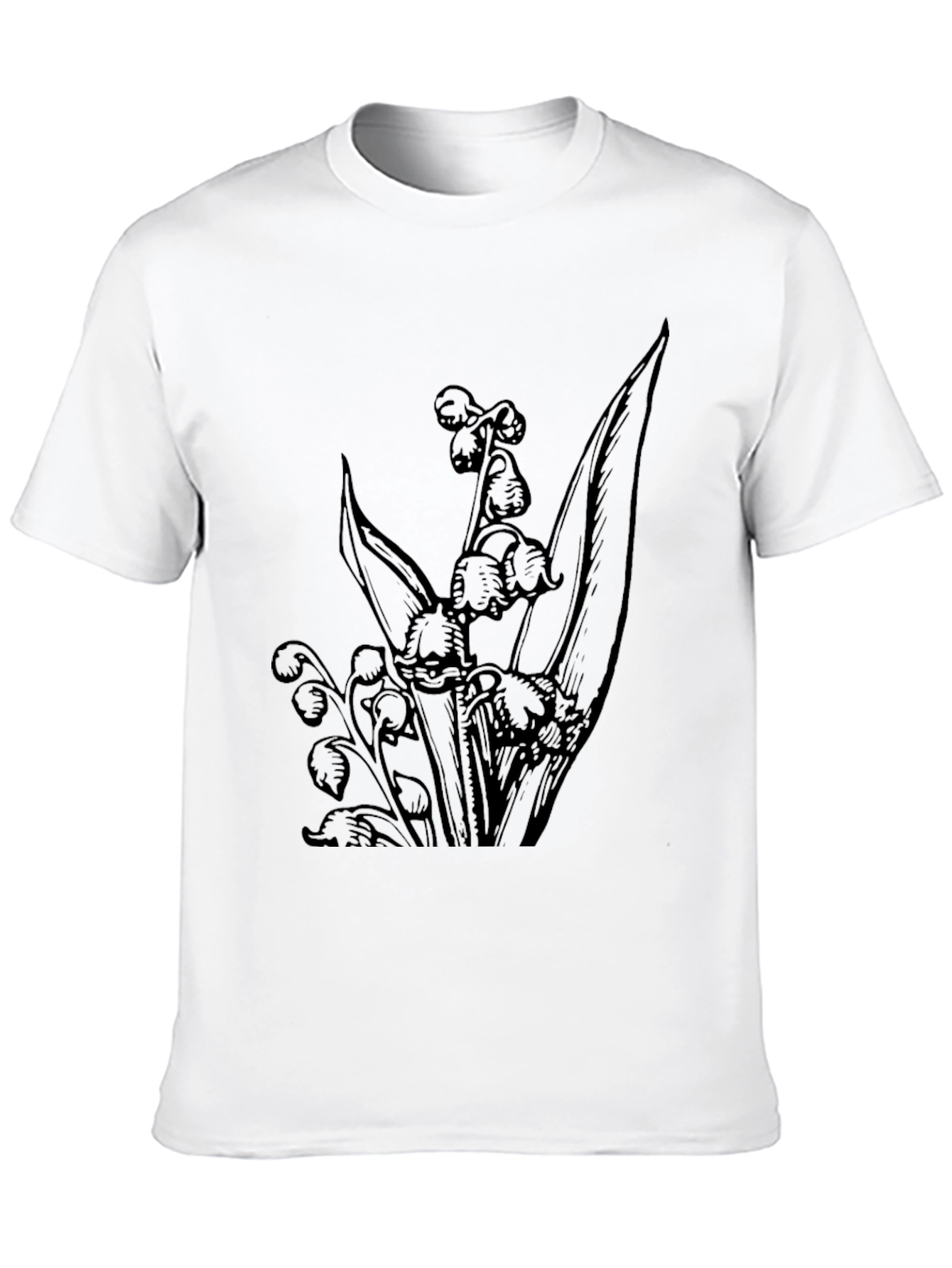 Black Lily of the Valley Graphic Tee