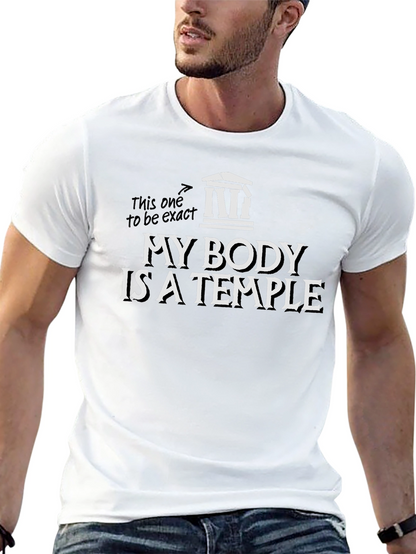 My Body Is A Temple T-Shirt - Black