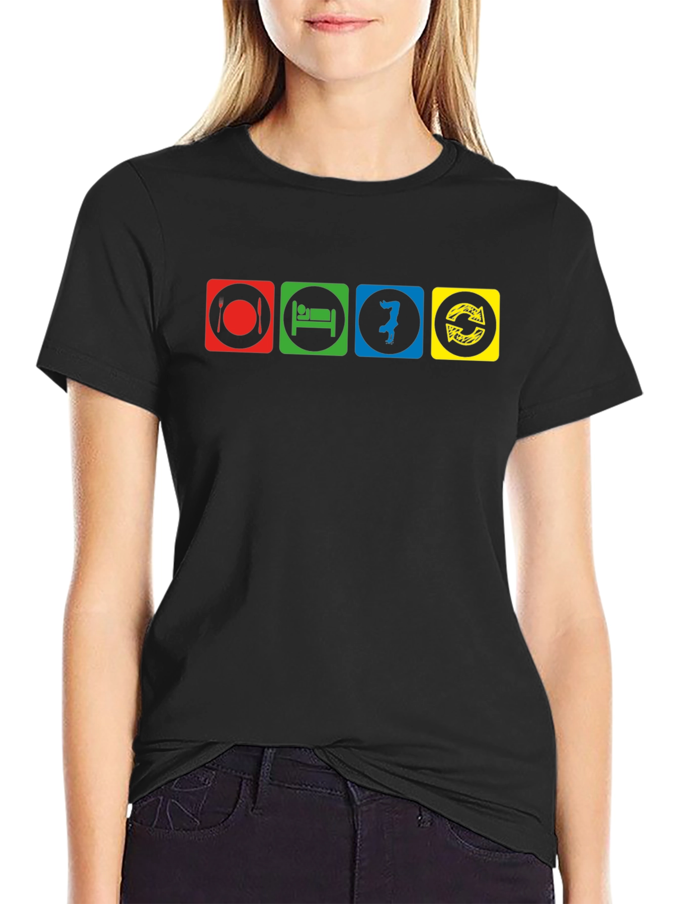 Eat Sleep Dance Repeat Graphic Tee