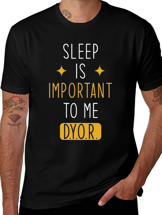 Sleep is Important Graphic Tee - Soft Cotton Blend