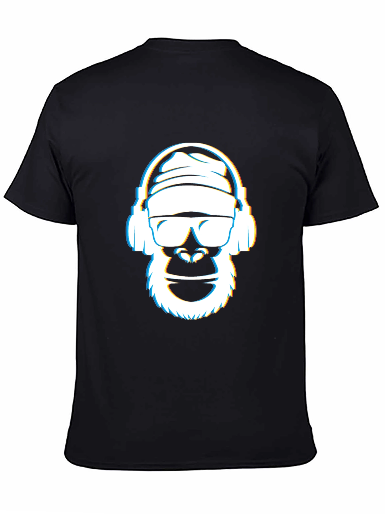 Cool Gorilla Graphic Tee - Black Crew Neck