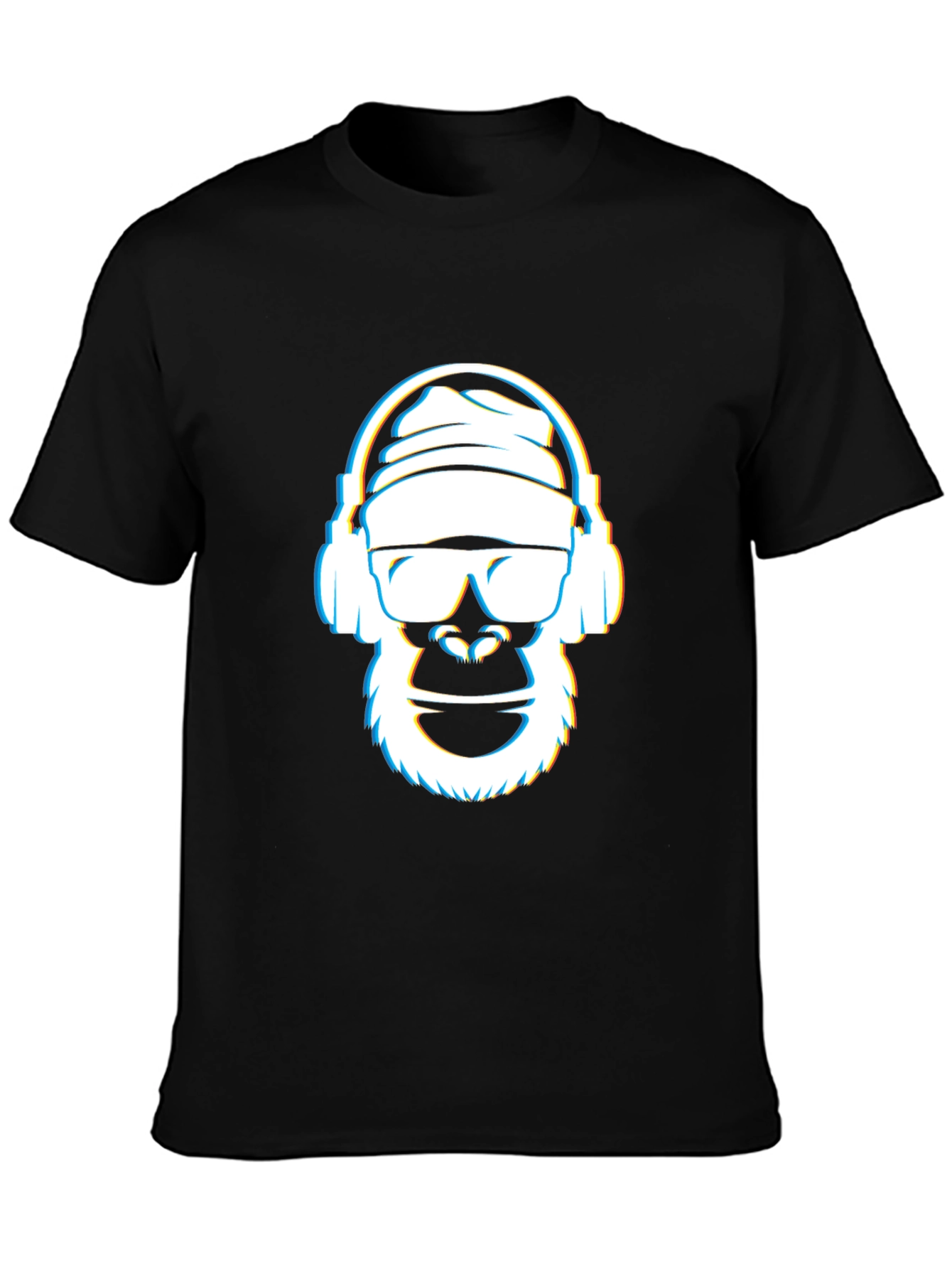 Cool Gorilla Graphic Tee - Black Crew Neck