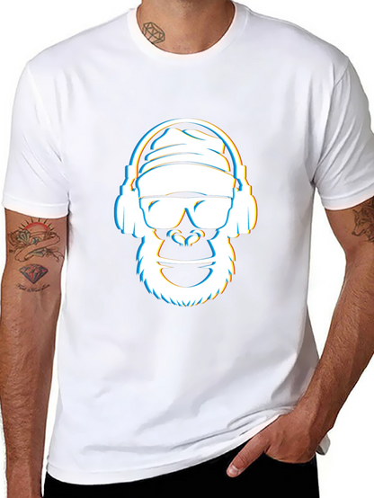 Cool Gorilla Graphic Tee - Black Crew Neck