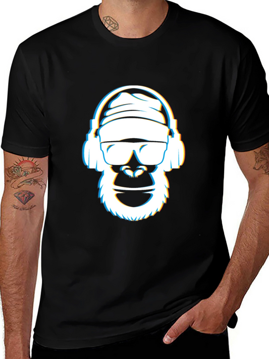 Cool Gorilla Graphic Tee - Black Crew Neck