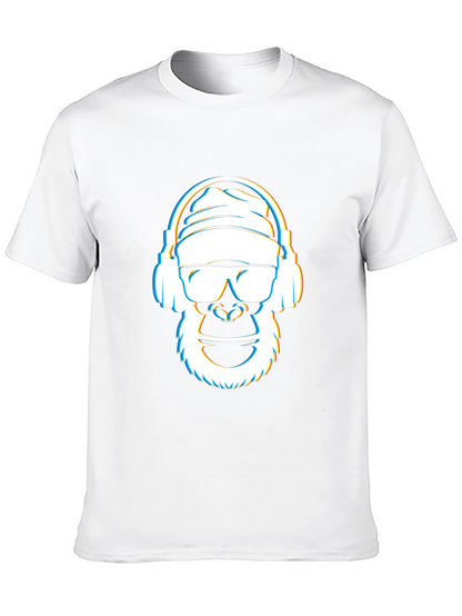 Cool Gorilla Graphic Tee - Black Crew Neck