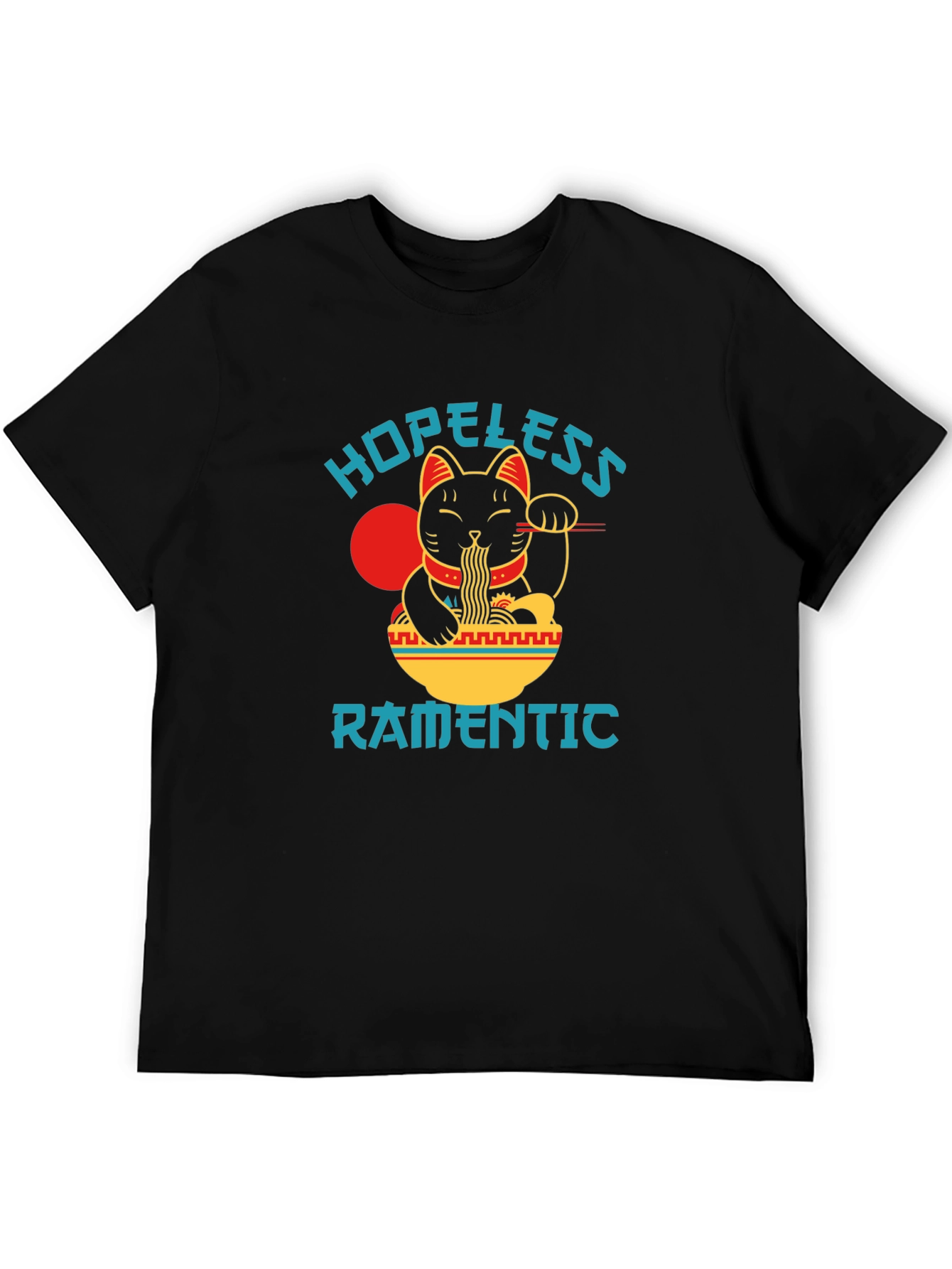 Hopeless Ramantic T-Shirt - Lucky Cat Ramen