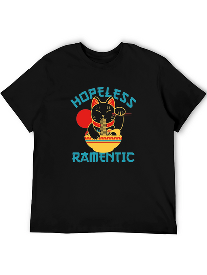 Hopeless Ramantic T-Shirt - Lucky Cat Ramen