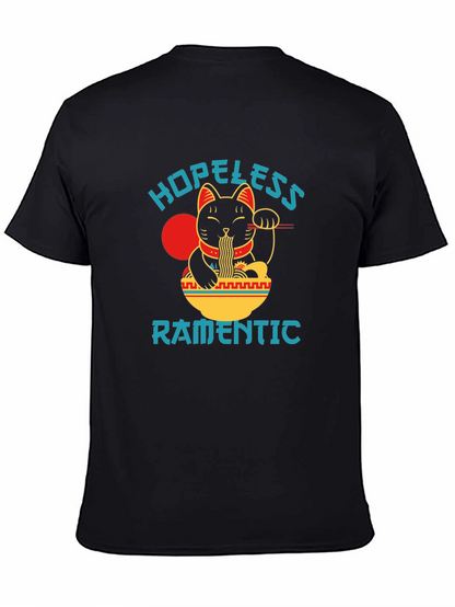 Hopeless Ramantic T-Shirt - Lucky Cat Ramen