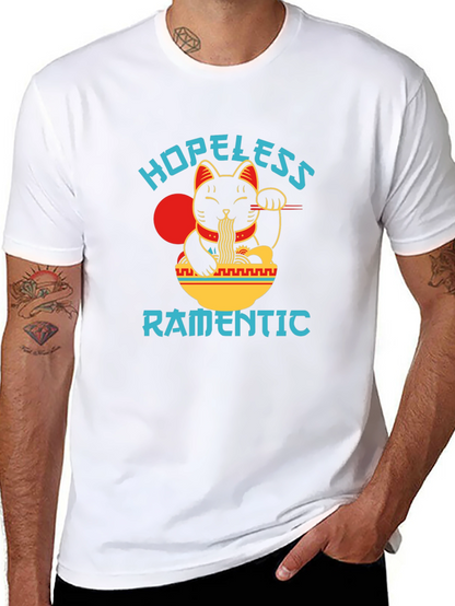 Hopeless Ramantic T-Shirt - Lucky Cat Ramen