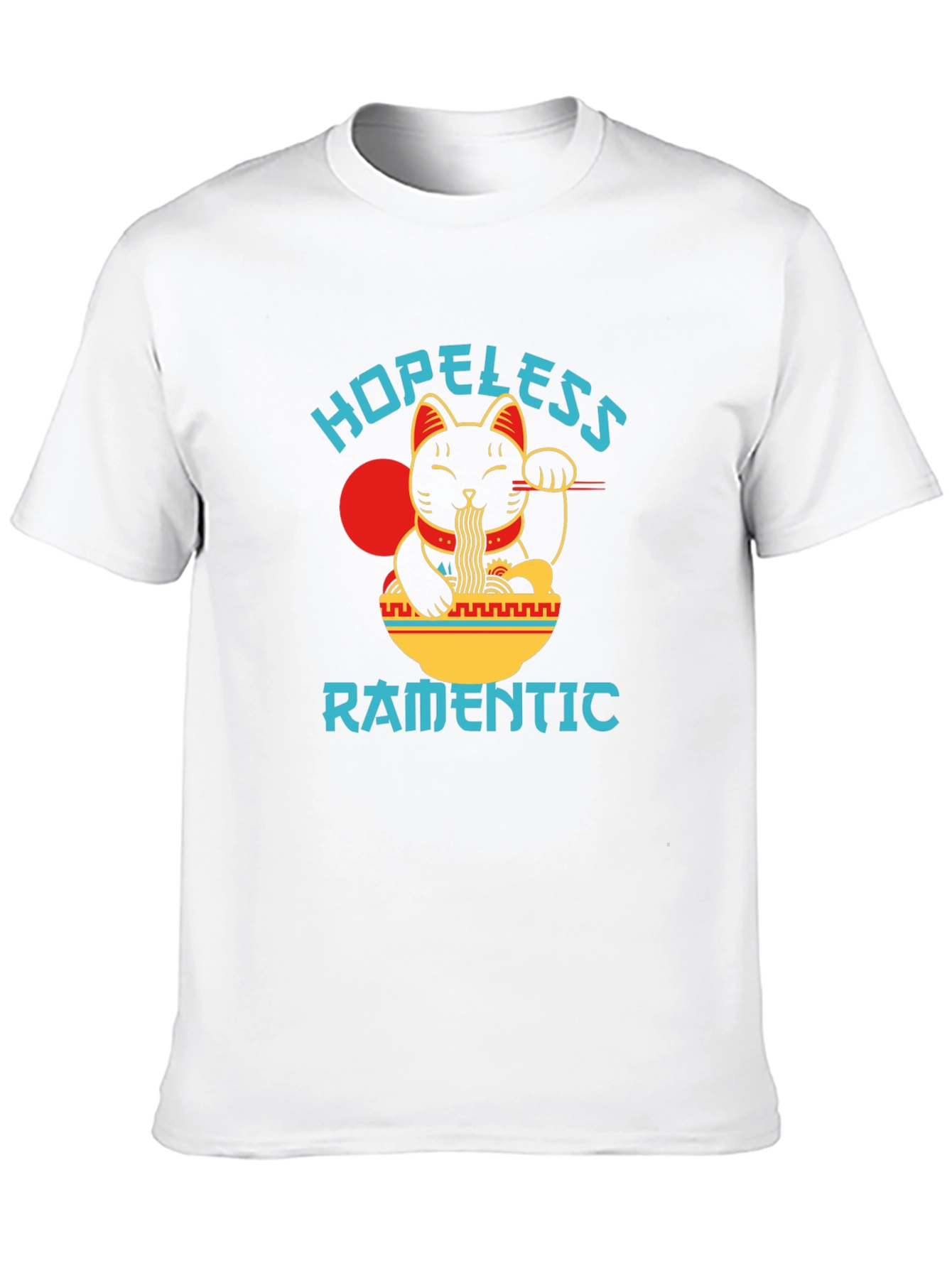 Hopeless Ramantic T-Shirt - Lucky Cat Ramen