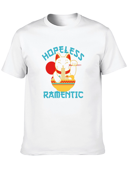 Hopeless Ramantic T-Shirt - Lucky Cat Ramen