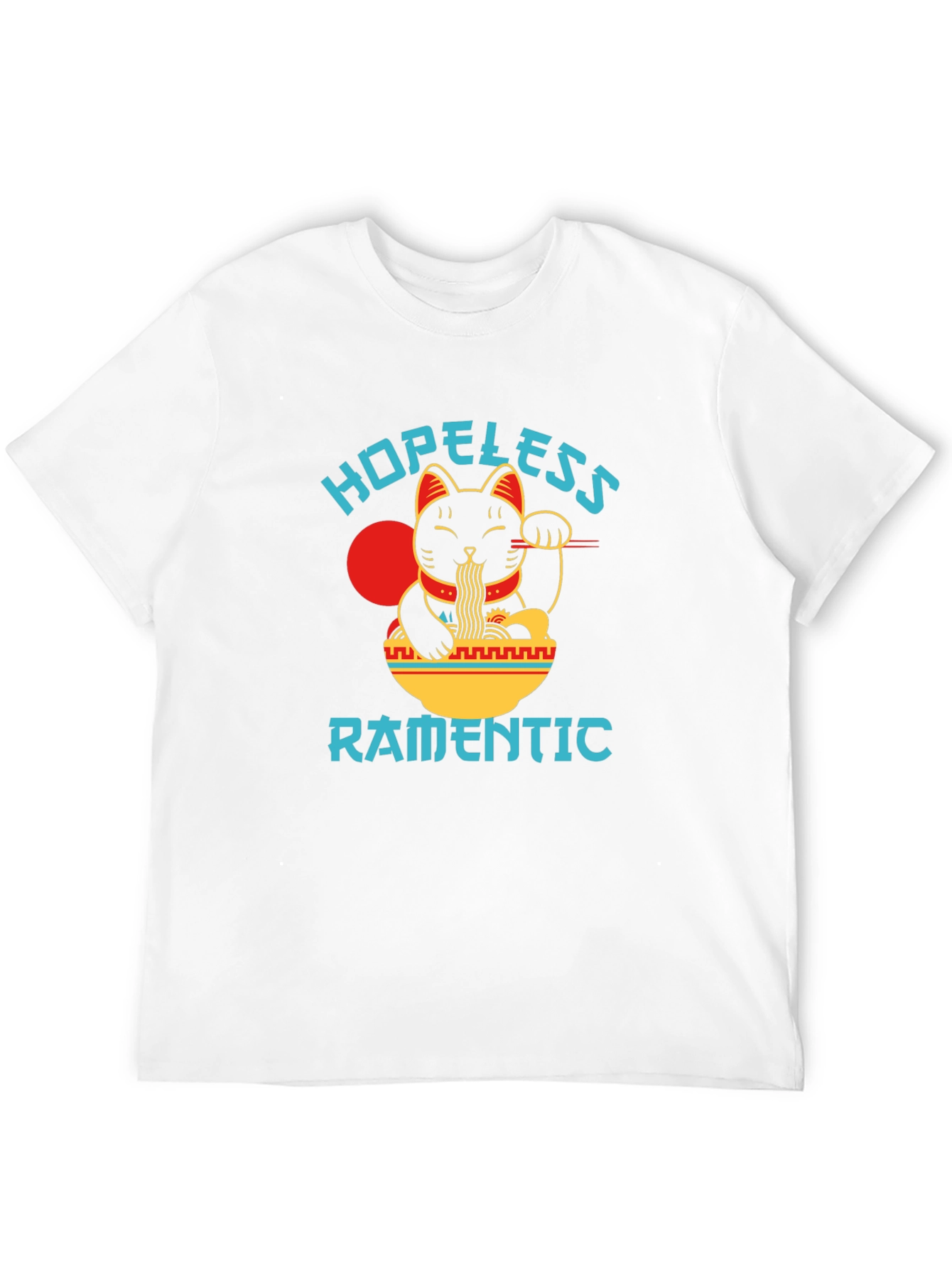Hopeless Ramantic T-Shirt - Lucky Cat Ramen