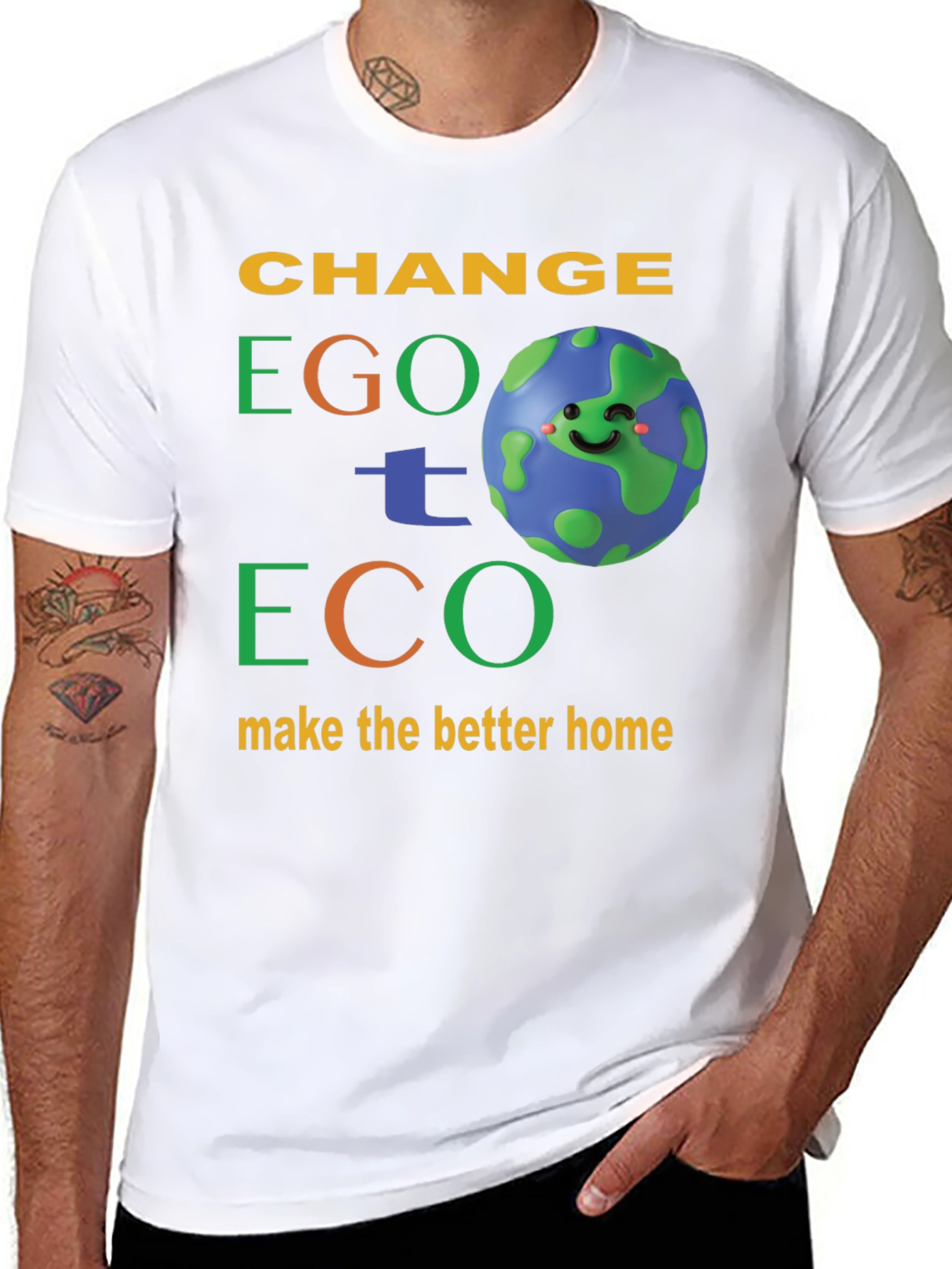 Change Ego to Eco Graphic T-Shirt