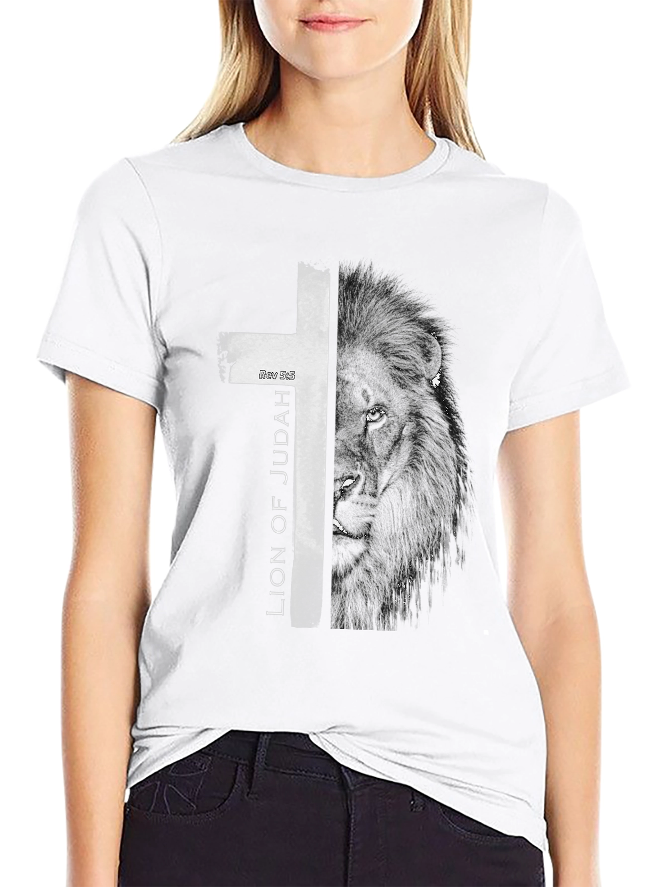 Lion of Judah Black Graphic Tee