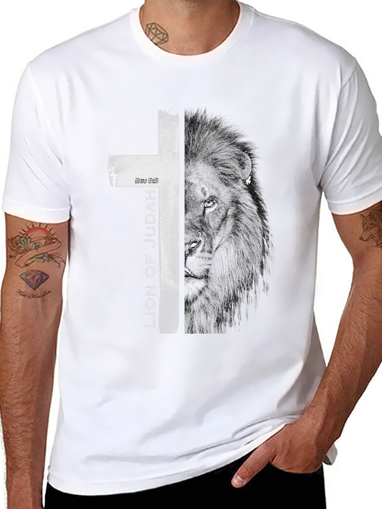 Lion of Judah Black Graphic Tee