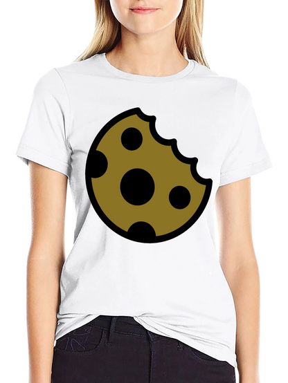 Cookie Bite T-Shirt - Funny Cartoon Graphic Tee