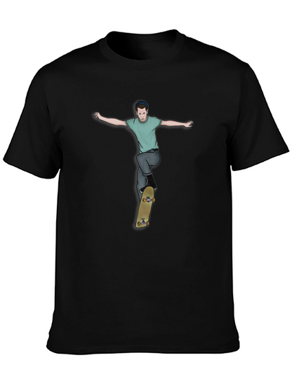 Skateboarder Graphic Tee - Cool Streetwear Style