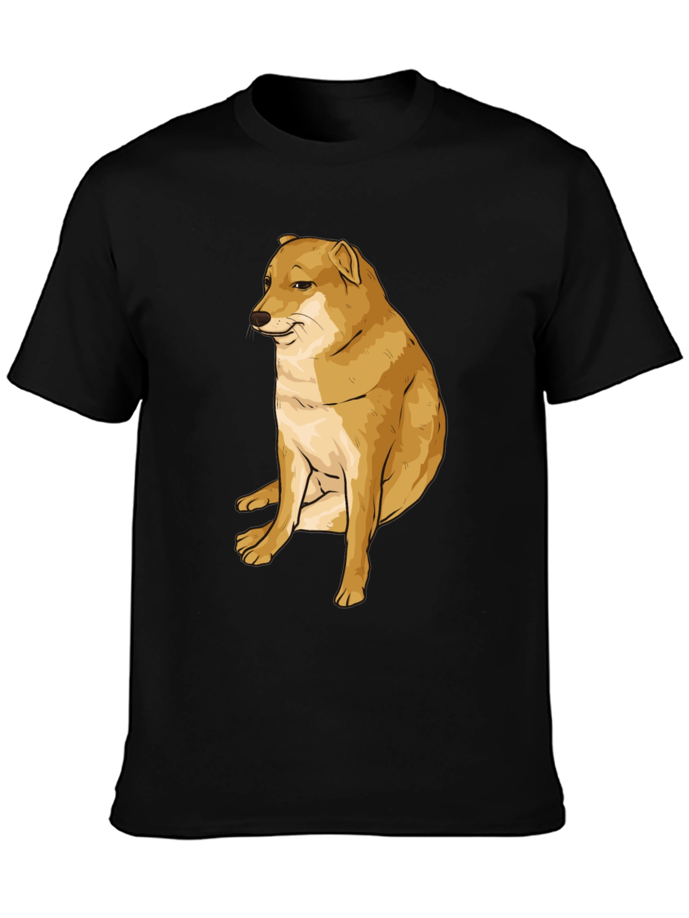 Doge Meme T-Shirt - Black Cotton Graphic Tee