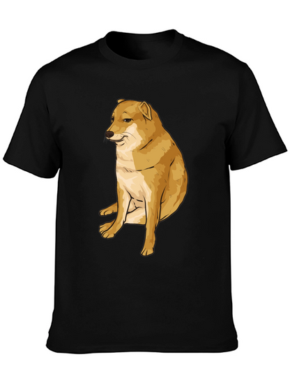 Doge Meme T-Shirt - Black Cotton Graphic Tee
