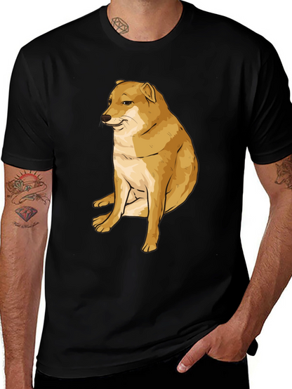Doge Meme T-Shirt - Black Cotton Graphic Tee