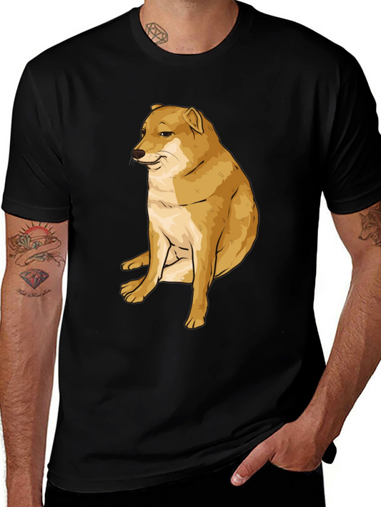 Doge Meme T-Shirt - Black Cotton Graphic Tee